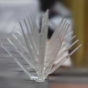 Pincho Antiposado de Palomas 10x33 Policarbonato - Pack 3 Unidades